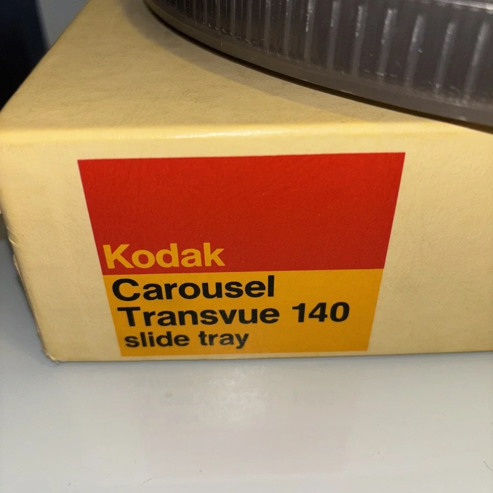 Kodak Carousel 140 Vintage Slide Trays - One Without Box, Total 2 In Lot